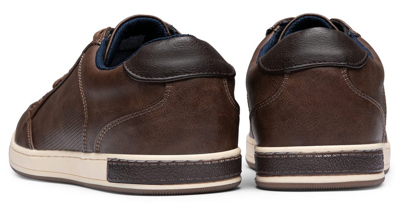 Jousen Men's Casual Shoes Memory Foam Casual Sneakers for Men (A81Q02 Dark Brown 11) - Image 4